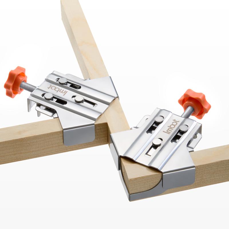 IMBOT，Angle Clamp Stainless Steel Adjustable 90 Degree Right Angle Woodworking Clamp, Durable Rust, Flexible Fixing Clamp, Time-Saving and Efficient, Accurate Assembly 3