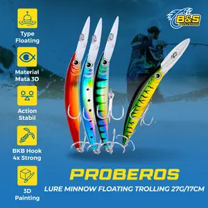 PROBEROS Lure minnow Floating 27G / 17cm Umpan Pancing Trolling MN065