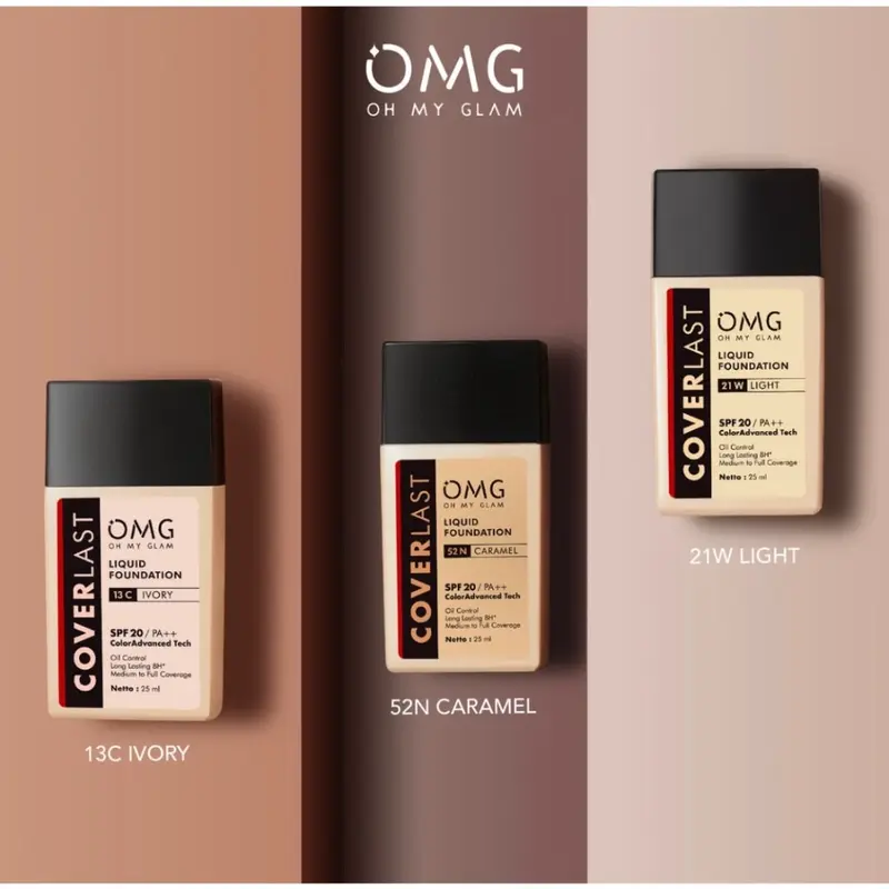 OMG Oh My Glow Coverlast Liquid Foundation – Alas Bedak Full Coverage, Tahan Lama & Flawless! 5