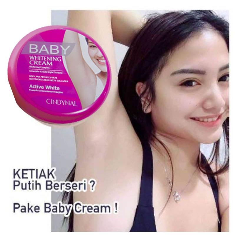 [NEW] Cindynal Baby Whitening Krim - Cream Pemutih Badan  Ketiak  Leher Pantat dan Selangkangan 6