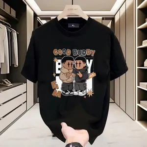 [COD] Kaos Unisex Brand Keren Laris Motif Kartun Street Style Oversize Lembut Bernapas Tren Bahan Nyaman Desain Unik Cocok Untuk Berbagai Aktivitas crew neck