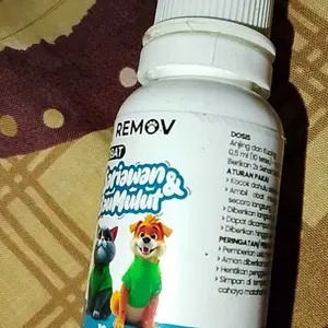 REMOV Obat Sariawan Bau Mulut Kucing Anjing Mencegah Infeksi dan Mempercepat Pembentukan Jaringan Baru