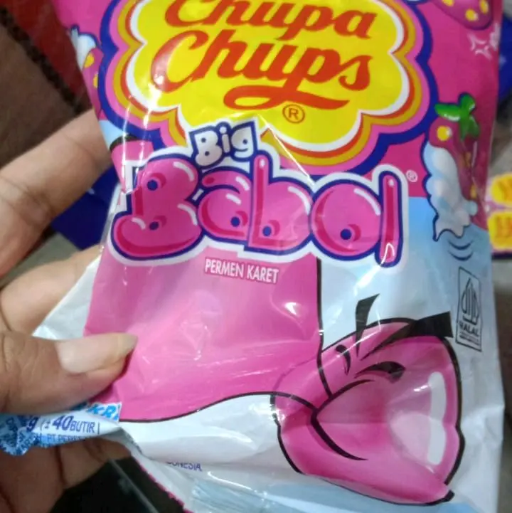 Chupa Chups Premen Karet Big Babol Sak Permen Karet Rasa Apel 40 Butir