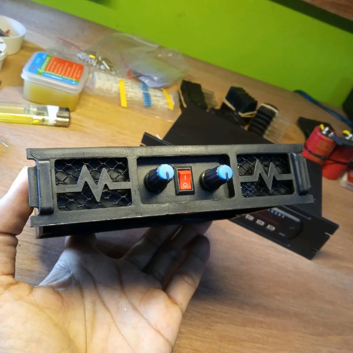 Power mini 12V model built up + Kabel aux to RCA