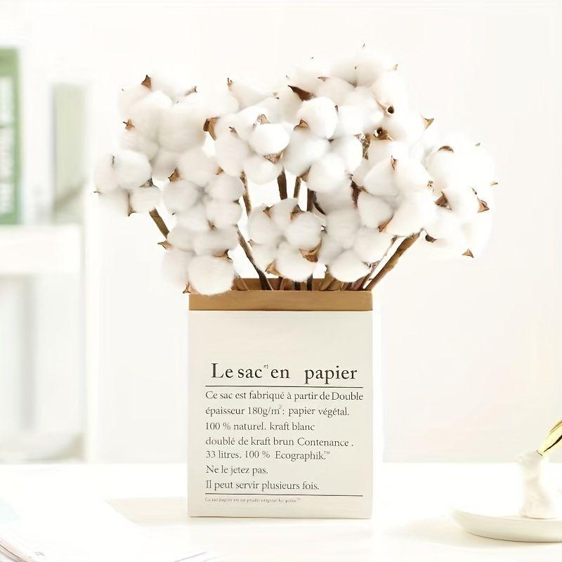 Product Introduction of Bó Hoa Khô, Chất Liệu Cotton, Đồ Trang Trí Hoa Vĩnh Cửu, Đạo Cụ Chụp Ảnh, Hoa Mô Phỏng, Hoa Khô Cotton Màu Giáng Sinh Tự Làm, Bộ 10 Miếng Decor Decor Phòng Trang Trí Nhà 2