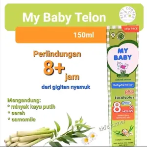 MyBaby Minyak Telon 150ml Perlindungan 8+ Jam dari Gigitan Nyamuk Mengandung Kayu Putih Sereh & Camomile