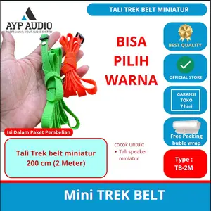 Tali Trek Belt miniatur 1 cm x 200 cm tali jagrak sound system bisa PILIH WARNA