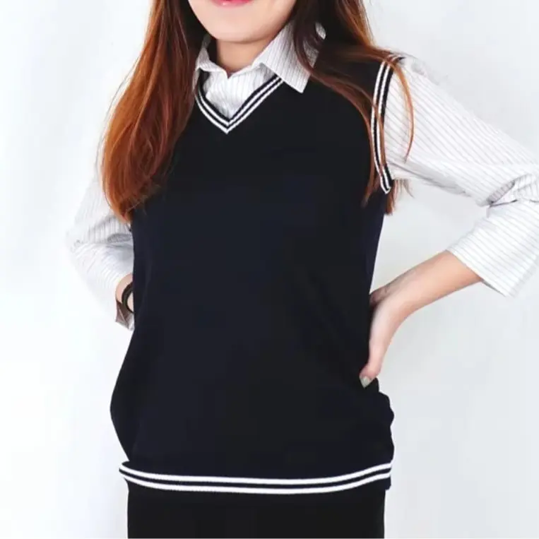 Vest Knit Strip Atasan Pria/Wanita Rajut/Vest KnitWear Korean Style  Best Seller/Temurrah!!!