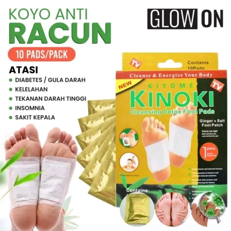 PAKET HEMAT 5 BOX KINOKI 50 PADS KINOKI MASKER KAKI DETOX TUBUH MASKER KAKI KINOKI
