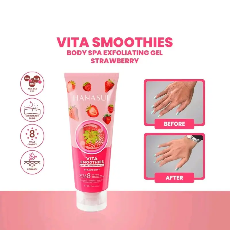Hanasui Body Spa Exfoliating Gel 180ml 4