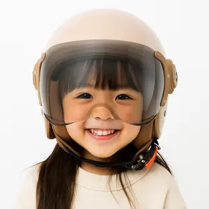 Helm Bogo Anak Bipplast Solid kaca Pilot Terbaru Premium Cewek Cowok SNI Motorcycle