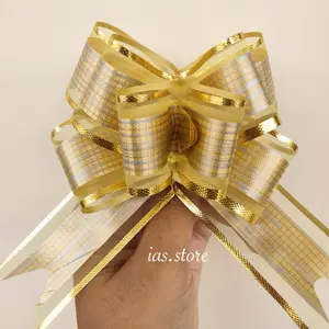 ￼[isi 10pcs] Premium Pita Tarik 32mm Motif Lace Gold Silver