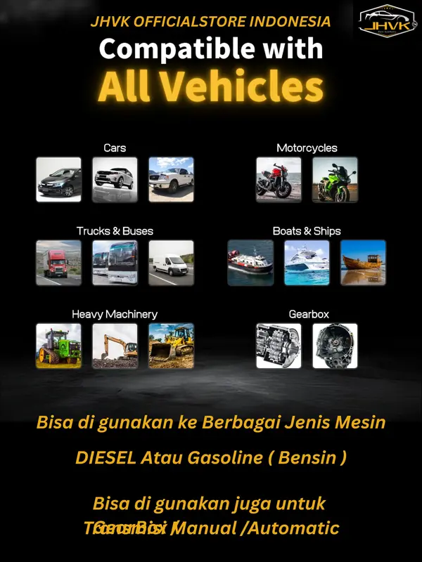 JHVK Pure Nano Synthetic Oil 600ml  ( original ) Paket 6 botol adiktif Oli mesin Diesel Gasoline mobil motor dan mesin2 lain nya Engine treatment additive 4