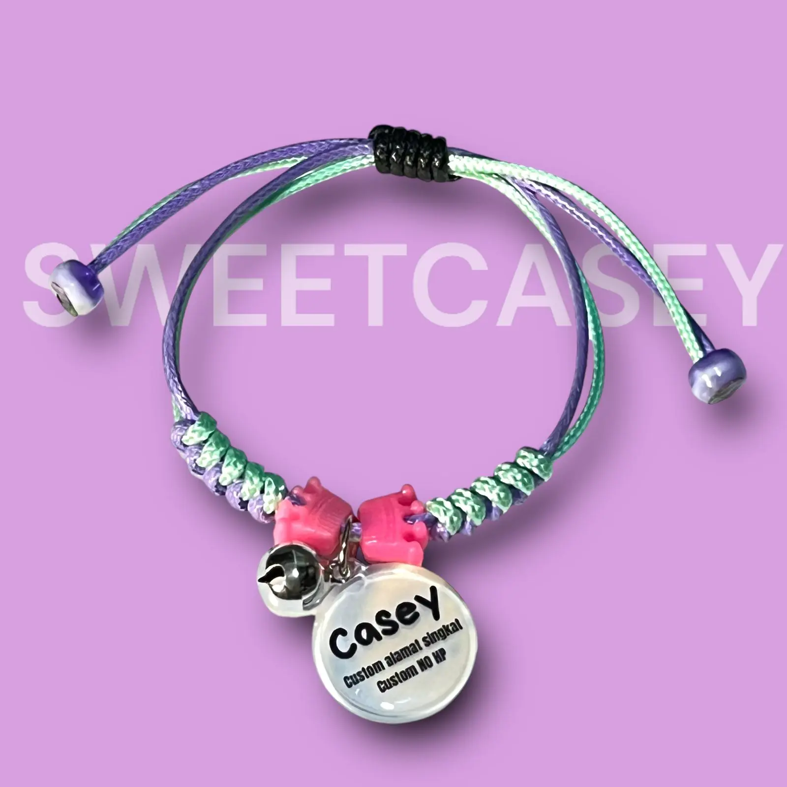 KALUNG KUCING NEJI/KALUNG KUCING CUSTOM NAMA/FREE NAMA/CAT NECKLACE