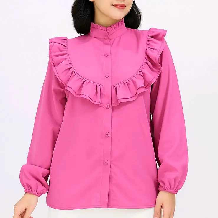 FELIA ATASAN WANITA/OUTFIT WANITA VIRAL/AMELIA BLOUSE Casual Katun Panjang 2