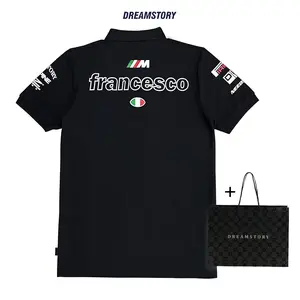 Polo Shirt DreamStory Francesco Zipper Cotton lacos High Quality Lembut Comfy Nyaman