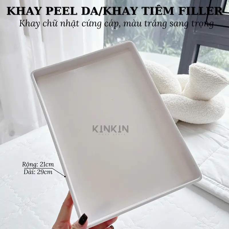Khay peel da dùng làm khay spa, khay filler phong cách Hàn Quốc - chất liệu nhựa 3
