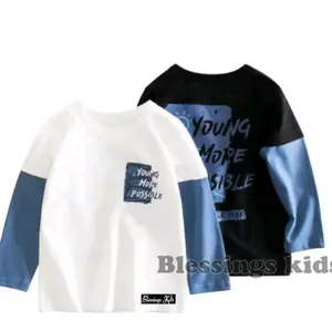 Kaos anak distro lengan panjang katun kombed 30s unisex ideal 1-10