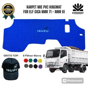 Karpet Mobil GIGA NMR71 NMR81 dengan Gratis Topi - Karpet Khusus GIGA N Series untuk NMR71 NLR55 NMR81 UERO 4 - PVC Coil Mat Nyaman dan Awet - Car