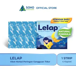 Lelap Natural Formula Bantu Ringankan Gangguan Tidur 1 Strip @4 Tablet - Not Melatonin