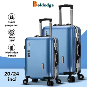 BoldEdge Koper bisnis dengan tempat gelas port pengisian daya dan pengait 20/24 inch PVC ABS