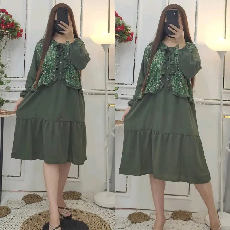 Tunik Crinkle Airflow Rompi Lengket 3