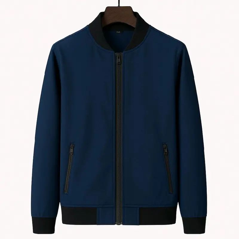 Jaket Bomber Pria Jumbo, Jaket Pria Dewasa Abu Tebal,Jaket pria big size M L XL XXL 3XL 4XL 5XL 6XL 7XL 8XL  Casual Unisex 7