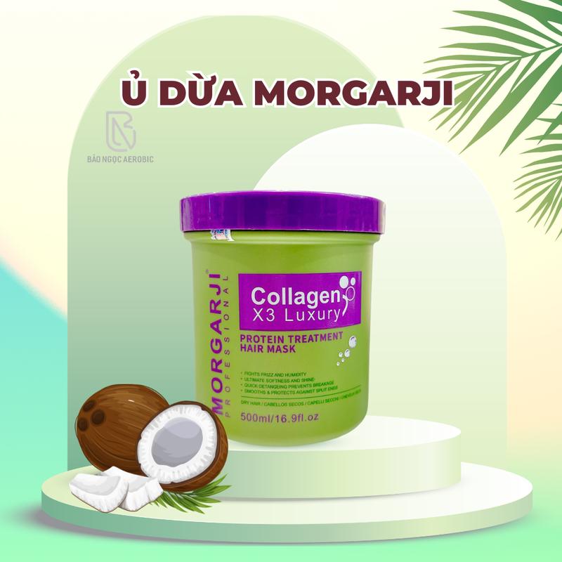 LT - MORGARJI - HŨ KEM Ủ TÓC DỪA MORGAJI COLLAGEN 500ML  - DƯỠNG TÓC MỀM MƯỢT