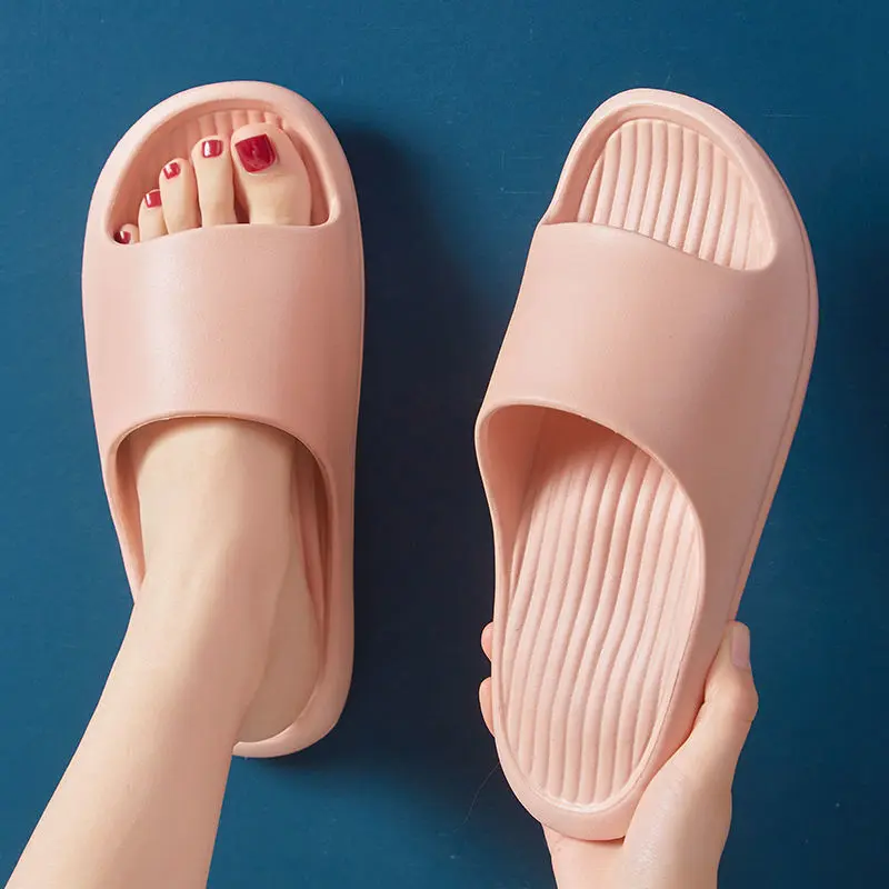 [BELI LOKAL] CHARLIE - Sendal Wanita Selop Karet Slip On Slide Jelly Sandal Santai Rumah Korean Fashion Dewasa Motif Polos 6