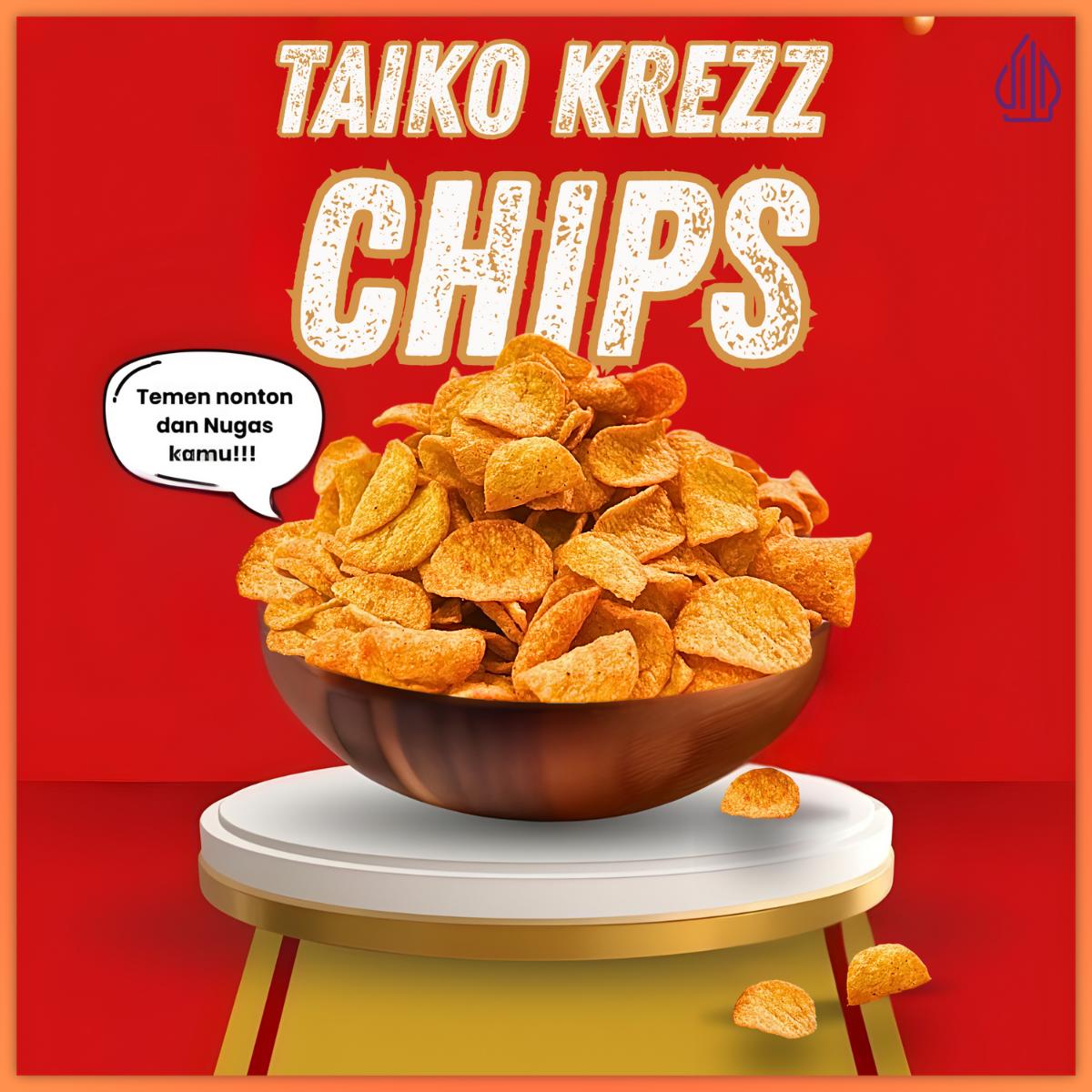COD HALAL/Taiko Krezz Chips/Keripik Kentang/Cemilan/Promo Murah/Rasa Daging Sapi/Rasa Rumput Laut/Keripik/chips/renyah dan lezat/bahan baku berkualitas/Crispy Chips/Potato/Snack/Kripik