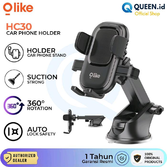 Gambar Olike HC30 Car Holder Phone Stand Suction Dashboard dan Kaca Rotasi 360 Holder Hp Mobil 5.4-7.2"inch dari Queen-id Kab. Tangerang Tokopedia