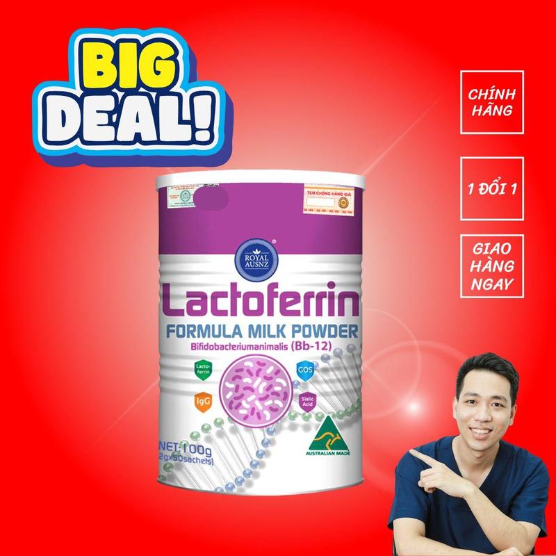 [ Deal Độc Quyền BS Đăng] Royal Ausnz Lactoferrin BB12 sữa công thức bổ sung Lactoferrin, lợi khuẩn cho trẻ em Milk Cho Bé