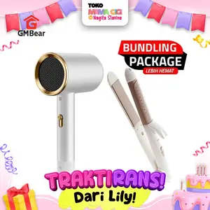[DAPAT 2 BARANG] GM Bear Catokan 2 in 1 1173 + Hair Dryer Putih Ion Low Watt 1121