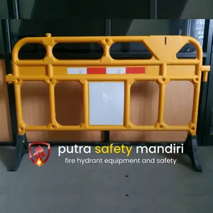 PAGAR PLASTIK PEMBATAS JALAN SAFETY FENCE YELLOW ROAD TRAFFIC SAFETY