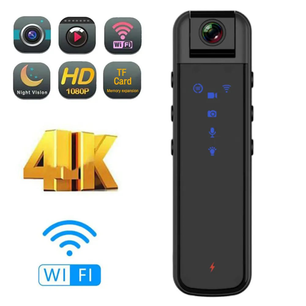 HD 1080P Mini Camera Home Sports DV Magnetic Security-Camera Motion Sensor Small Camcorder Pocket Body Camera Support 256GB