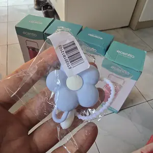 [acc]ecentio gantungan hias bunga pvc aksesoris botol minum karakter lucu tahan lama anti pudar cocok untuk botol tumbler anak sekolah dan dewasa aksesoris fashion cantik untuk botol minum sehari-hari