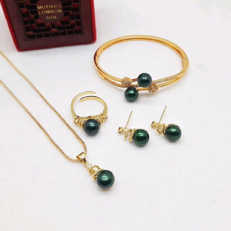 Set Cantik Mutiara Tawar Asli Bersertifikat 5