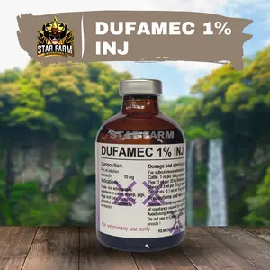 Dufamec 1% Injeksi 50 Ml  Obat Scabies Gudig Kutu dan Cacing Pada Sapi Kambing Domba - Star Farm