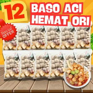 HARGA HEMAT!!! 12 Bks Baso Aci Paket Hemat Ori Instan Food Pedas Kaldu