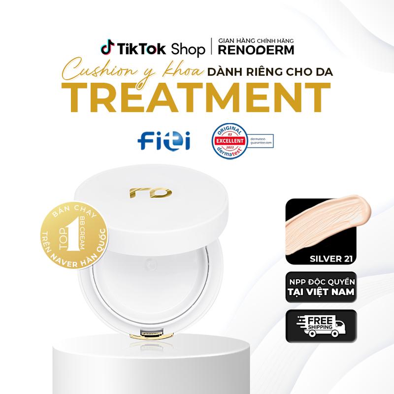   MẪU MỚI  Phấn Nước RenoDerm Day Long BB Cream Silver SPF50+ PA+++ 15g - Kem Che Khuyết Điểm Dưỡng Da Sáng Mịn Màng & Kiểm Soát Lượng Dầu Nhờn 