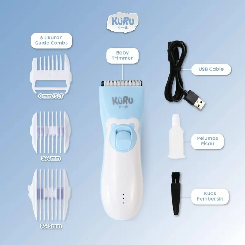 KURU Electric Baby Hair Clipper - Alat Cukur Rambut Bayi Elektrik 2