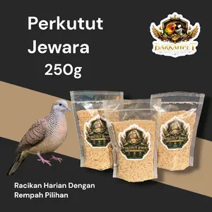 Barkahpet Perkutut Jewara – Pakan Racikan Herbal 250gr Untuk Burung Perkutut Gacor & Sehat