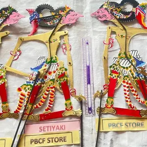 Wayang Kertas SETIYAKI SETYAKI  Ratu Sabrang Bima Bimo Werkudoro Gatutkaca Anoman Bahan Kertas Duplek Tebal Ukiran Halus Standar 55-70 cm Cocok untuk Hiasan Dinding Mainan Koleksi