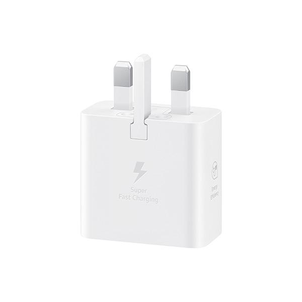 Samsung 25W Super Fast Charging Power Adapter Without Cable | UK Plug Charger Adapter Type C 4