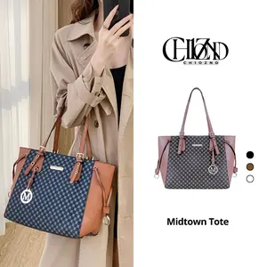 CHIOZND | Midtown Tote - Monogram Two-Tone Klasik tas sling bag tote bag wanita terbaru tas selempang cewek terbaru 2026 tas selempang korean style kuliah/kerja