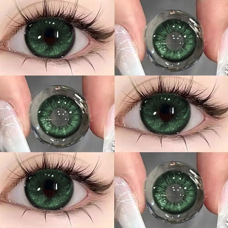 Thai Milk Tea Green Surprise authentic Eyelashes Big Eye It looks nice. 2