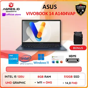 ASUS VIVOBOOK 14 A1404VAP CORE I5 120U 8GB 512GB W11+OHS+M365B 14.0FHD VIPS BLU -VIPS5851M