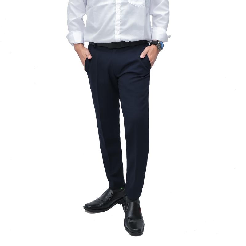 Celana panjang pria formal jumbo celana kerja premium uk39–44Casual Dewasa Panjang Kantor Slimfit dengan bahan wool premium Lembut Nyaman Stretch 5