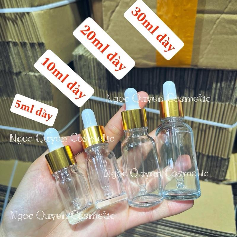 Chai Serum Nhỏ Giọt Thủy Tinh– Lọ Đựng Tinh Dầu, Mỹ Phẩm Bóp Giọt (QUÝ KHÁCH…
