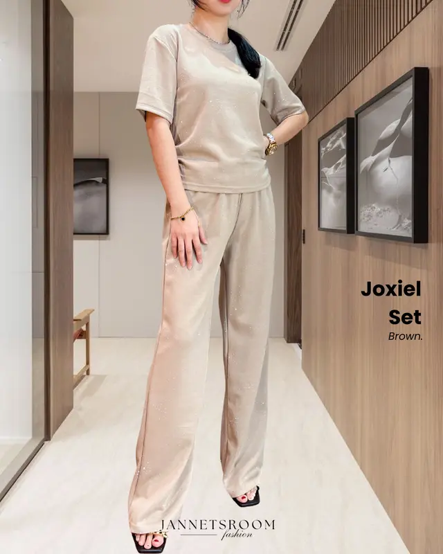 Joxiel Blink Set Oneset Wanita BKK Bangkok Set Long Pants Korean Style by Jannetsroom 4